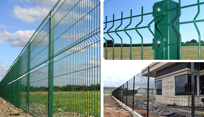 Pvc Coated Triangle Bending Fence For Playground Garden 1.8*2.5m