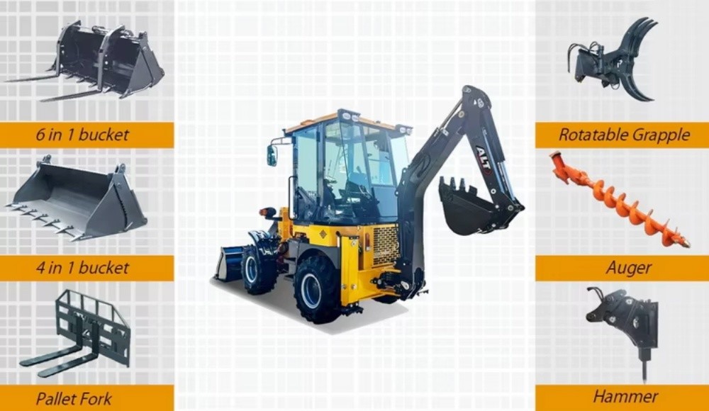 Bl90-25 Loader Machine Earth-Moving Machinery Construction Four Wheel Drive Backhoe Loader