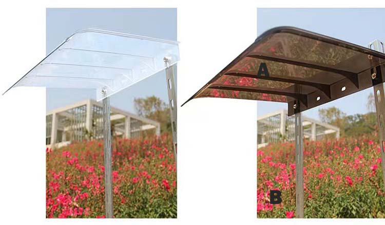 Clear Plastic PC Awning Canopy Polycarbonate Air Conditioner Awning
