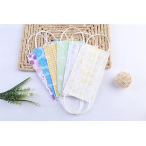 Medical Grade Earloop Face Mask 3 Layer Multi Colored Custom Patterned