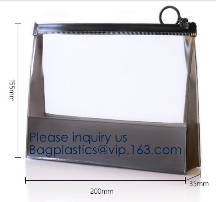 China Manufacturer Wholesale Transparent Beautiful Clear Eva Cosmetic Bag,Travel Bag With Double Zip Design, Bagease