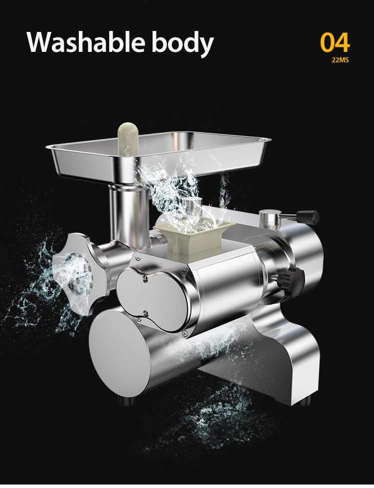 2.5mm 220V 1500W Meat Cutter And Grinder For Professional Chopping