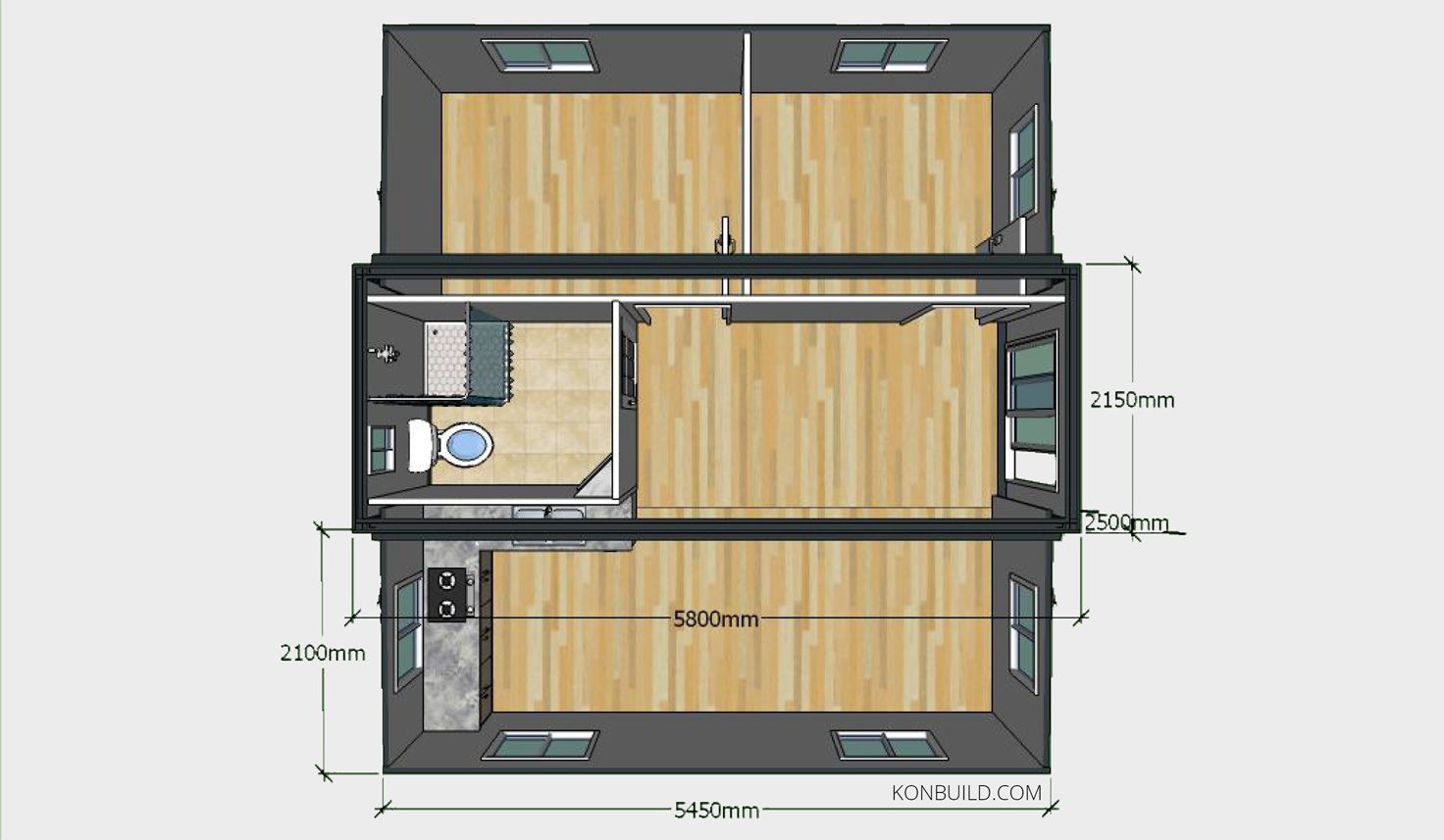 Zontop New Product Prefab Expandable Containers And Fast Build Container House For Sale Butterfly Container House