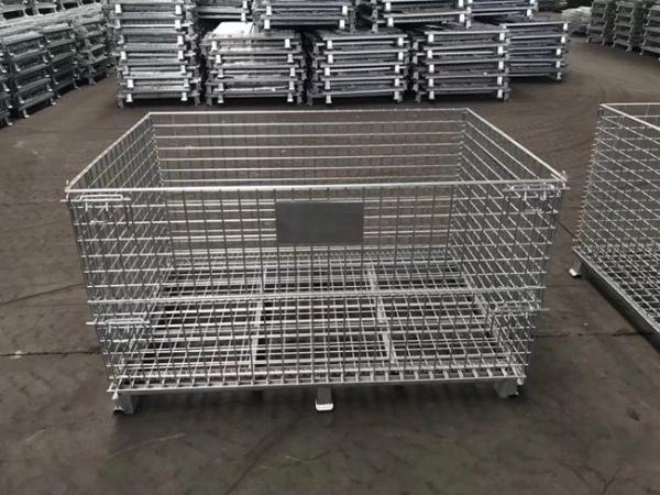 Q195 Stainless Steel Large Wire Mesh Storage Containers Antirust Metal Mesh