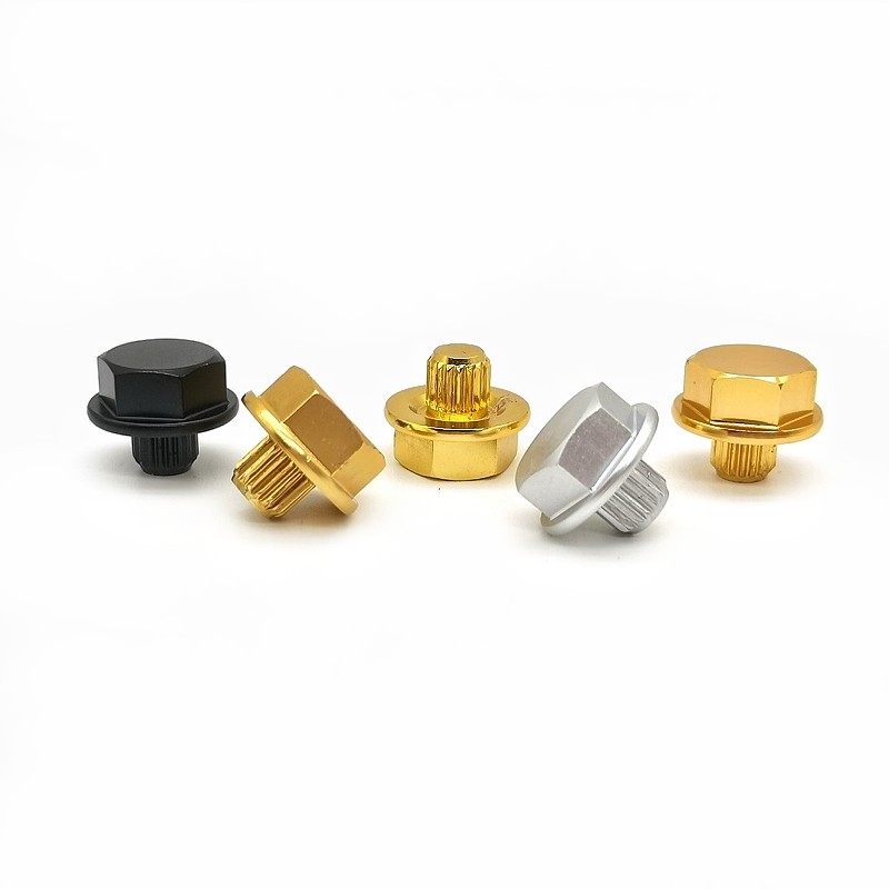 Customized Aluminum Alloy Decorative Screws 6063 Automobile Hub Screws