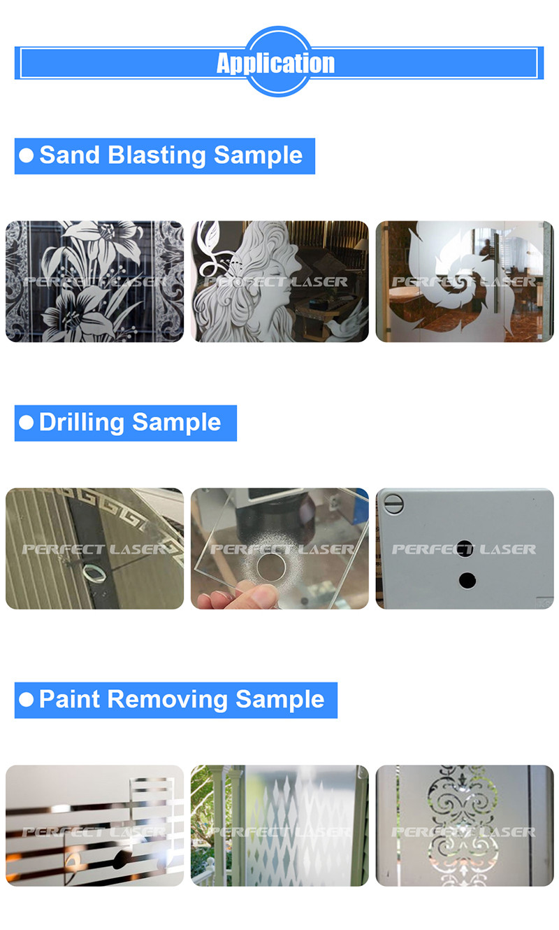 120W 200W Multi-functional Automatic Large Format Precision Smart LED Mirror Glass Laser Sandblasting Drilling Paint Removing Machine