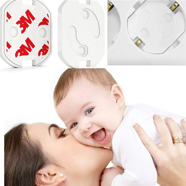 Electronic Socket Child Safety Outlet Covers Deeply Insert / Close Baby Proof