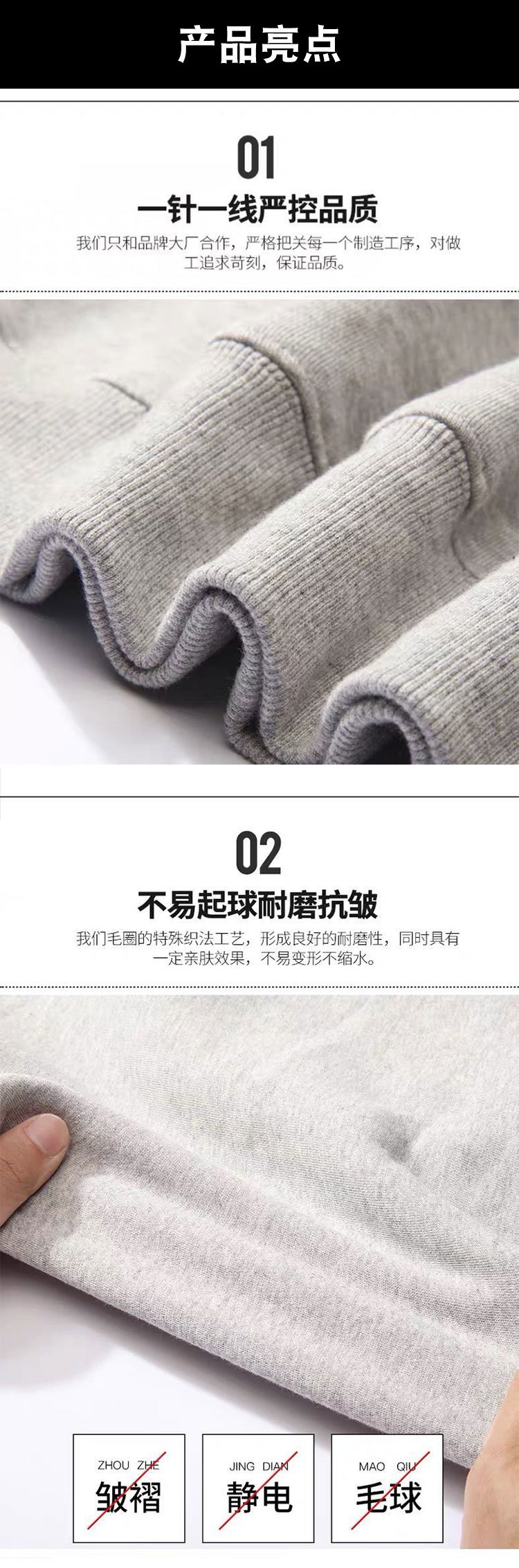 Custom Winter Cotton 500 gsm Heavyweight Embossed LOGO Sweatshirt Hoodies