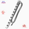 Buy cheap Grounded 9 Outlet Metal Low Profile Plug Power Strip With Long Extension Cord from wholesalers