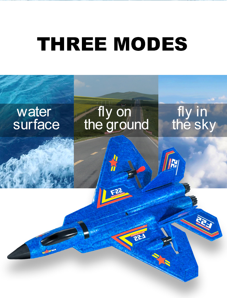 AA Controller Battery Rc Airplanes Toy For Boys Girls Kids Beginners 2.4ghz 2 Remote Control Plane with Ready-to-Go Assembly