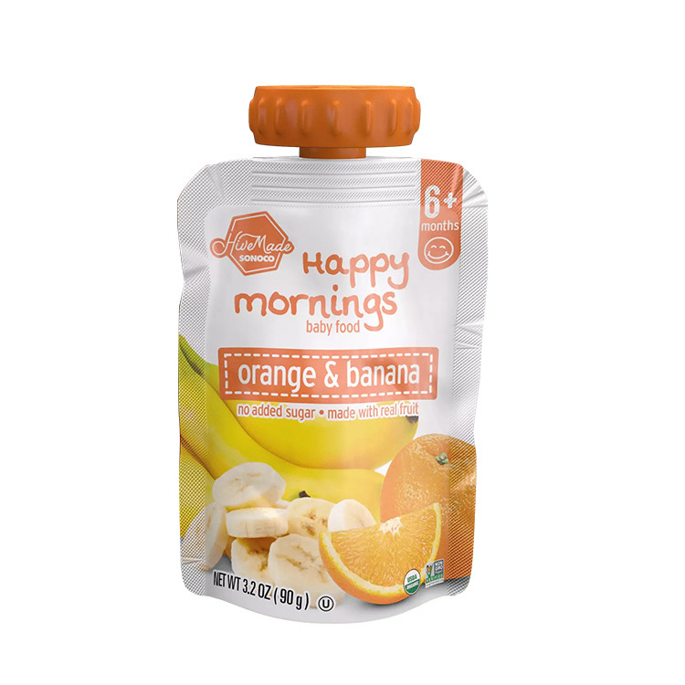 Customized Color Liquid Spout Pouch For Beverage Clear Plastic Pouches 100ml