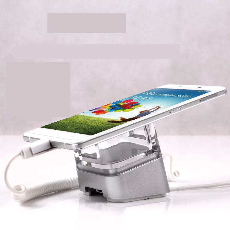  COMER anti-theft alarming stands security display holder cable locking devices for mobile phone retail stores Manufactures