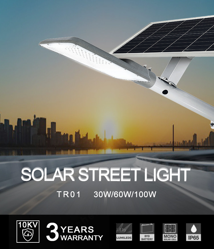 Stadium Garden Led Solar Lamp DC LED Solar Street Light Super Brightness CRI80 100W