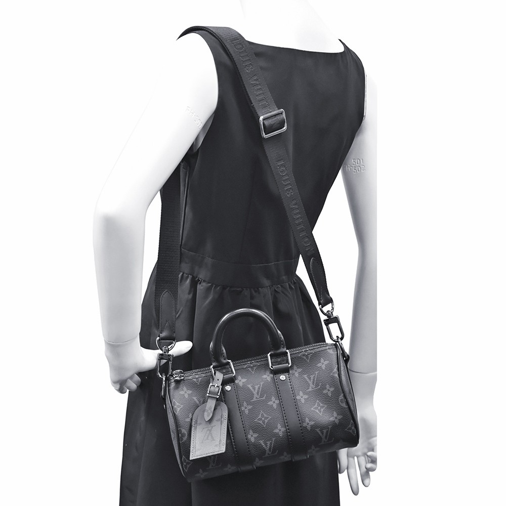 Man Eclipse Canvas Keepall New Speedy Bandouliere 25 Crossbody Bag M46271