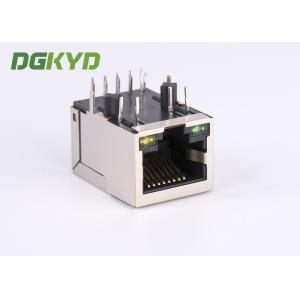 Single Port RJ45 With Integrated Magnetics Modular Jack 1000 Base G/Y LED