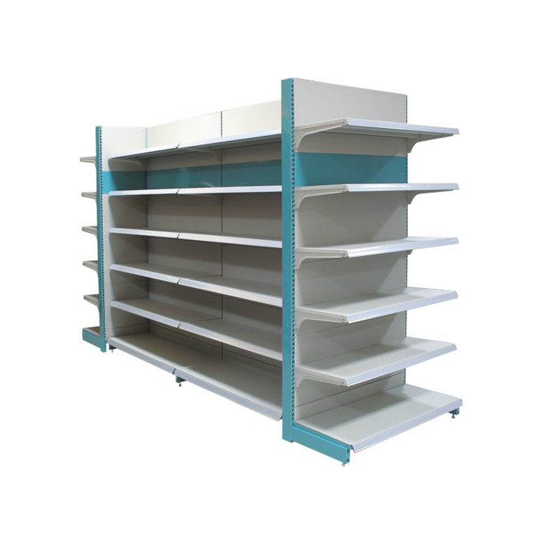 Flexible 80-120Kg/ Layer Gondola Display Rack Sturdy Supermarket Shelving Systems