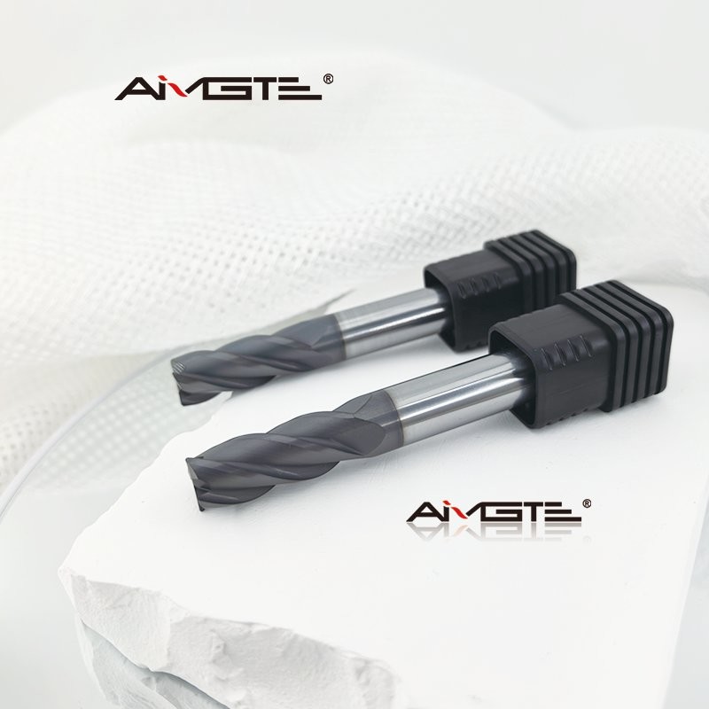 10mm Radius 4 Flute Carbide Corner Round End Mill High Hardness CNC Milling Cutter For Steel Titanium 0.5mm Corner Radius TiAlN Coated