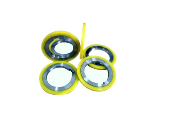 Steel Coil Rotary Shear Blades Abrasion Resistance With Rubber Bonded Stripper