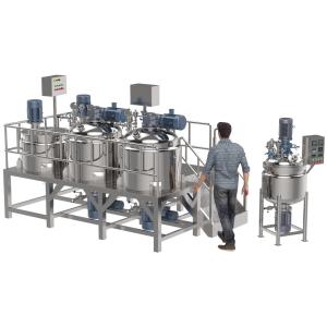 SS316/304 Liquid Detergent Mixer With Hydraulic Lifting And Double Jackets