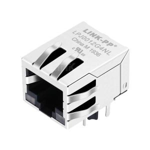 China Belfuse SI-40141 Compatible LINK-PP LPJ0012G4NL 10/100 Base-T Tab Down G&Y/G&Y Led 1 Port Shielded RJ-45 Connector Module on sale