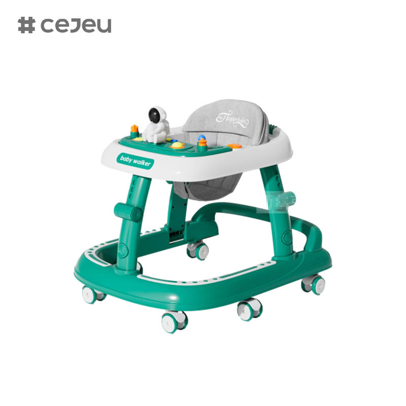 CJ-5688,baby walker,Music 7 Height adjuster Silent wheel*6 Cushion: Linen One click folding，Red Green Black
