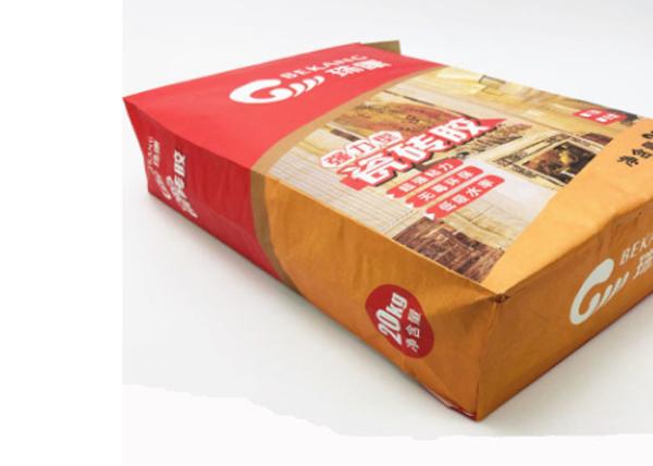 Building Materials Cement Packaging Paper Bags Strong Load Bearing Good