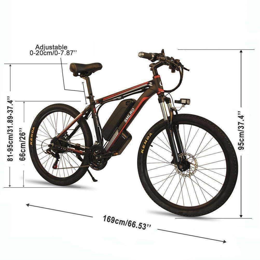 1000 Watt 26 Inch Electric Mountain Bike Brushlessgeared 13AH