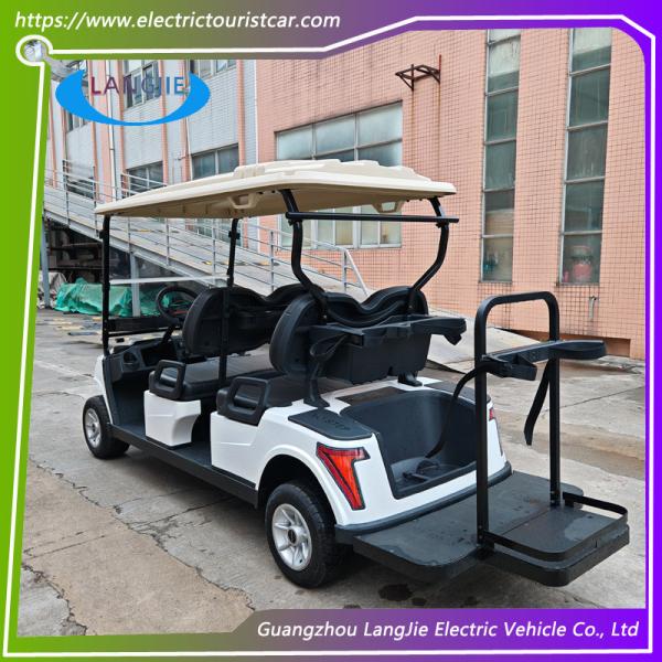 Four Seater Electric Car AC Club Precedent Golf Cart With Headlights And Tail