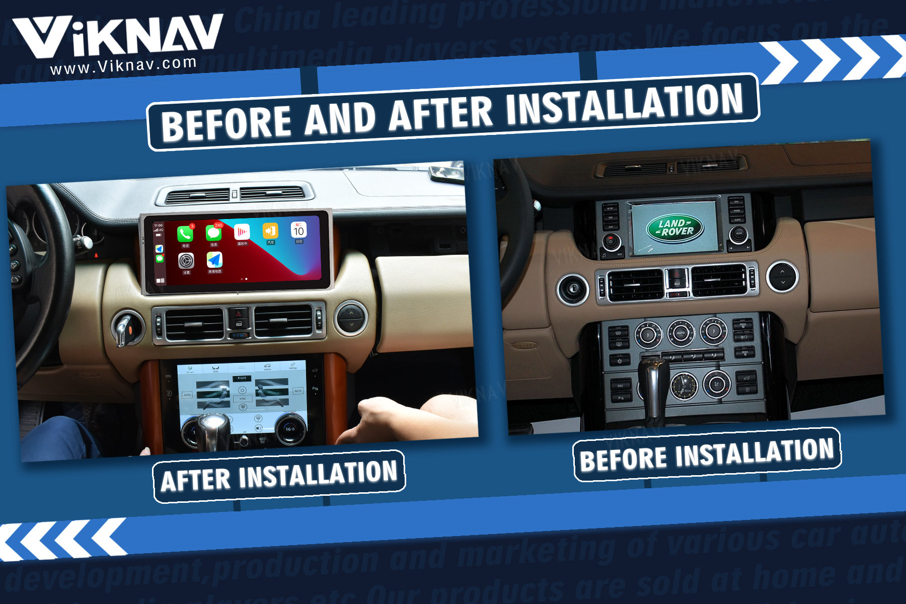 Android Auto Stereo Car Radio For Land Rover Range Rover Vogue V8 1998-2012 Multimedia Player Touch Screen Carplay