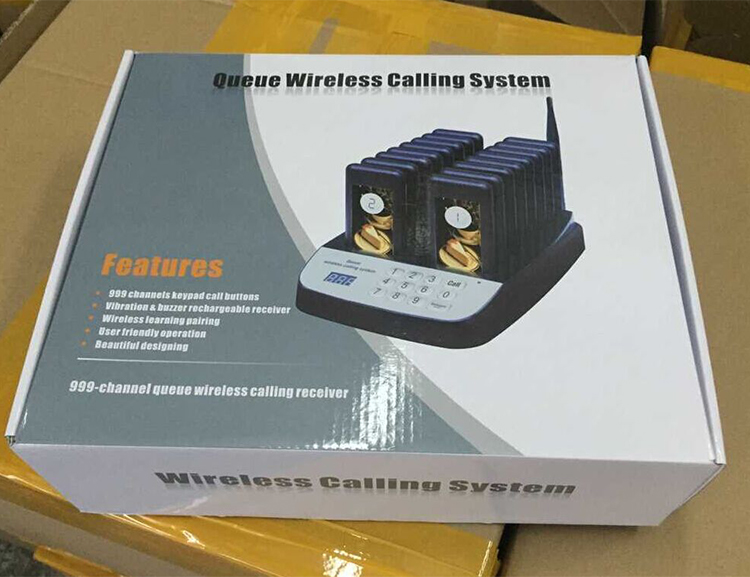 1 keyboard and 16 pagers wireless restaurant pager system for fastfood restaurants