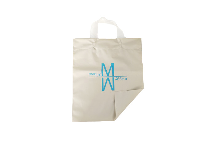 Custom Loop Plastic Handle Bags HDPE Environmental Friendly Handbag