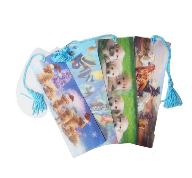 PLASTIC LENTICULAR flip lenticular bookmark printing animation 3d lenticular bookmarks wholesale