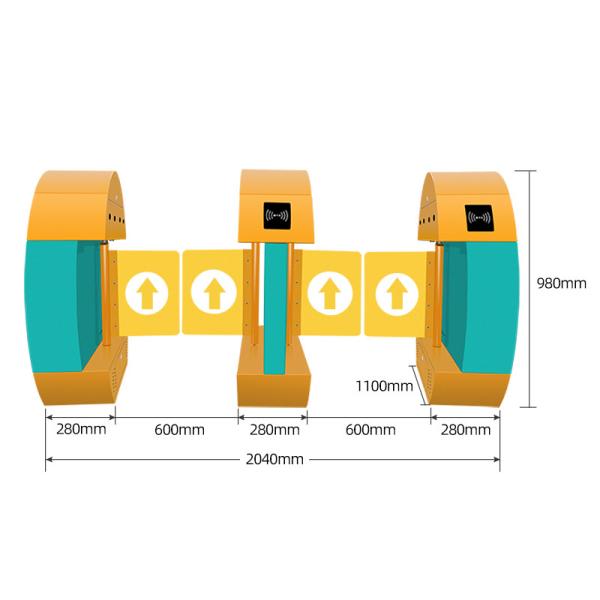 40p/minute Kindergarten Swing Barrier Gate Turnstile 0.2s For Children's