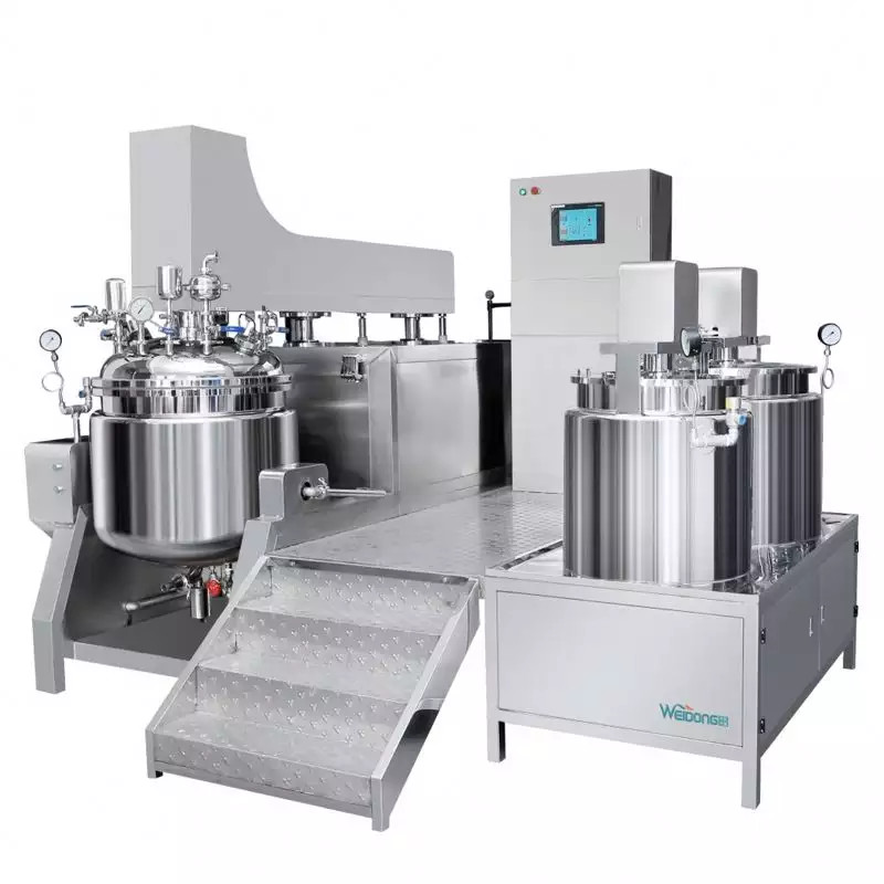 Rustproof Vacuum Cosmetic Emulsifier Mixer Homogenizer Stable 63RPM