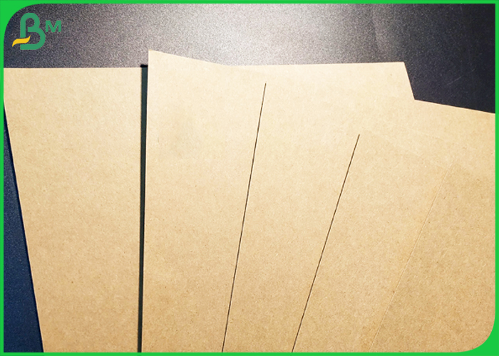 Recycled Pulp 200g 230g FSC Approved Brown Kraft Paper For Book Cover Making