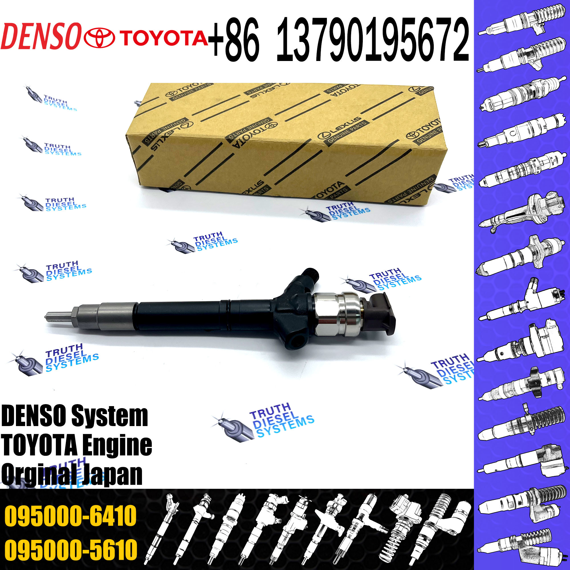 High quality common injector 0950006410 23670-0R030 236700R030 095000-6410