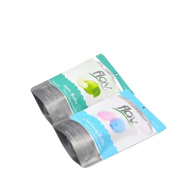 PET PE Laminated Stand Up Pouches For Food 112 Microns Fruit Filled Mini Pie