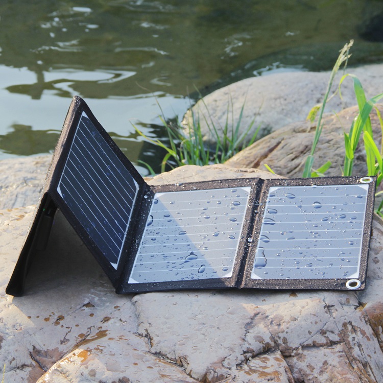 Sunpower Cell 20w Folding Solar Panel Easy Carry Lightweight Camping Solar Panels