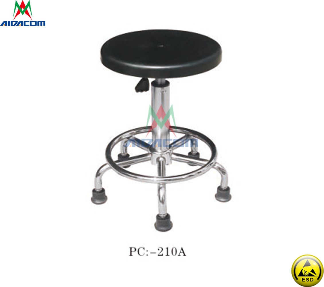 65cm Depth 100mm stroke 10e6 ESD Antistatic Stool