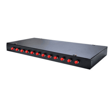 Quality 12C 24C FC/UPC Fiber Optic Distribution Box 1U Rack Mount Panel Thickness 1.0/1.2mm for sale