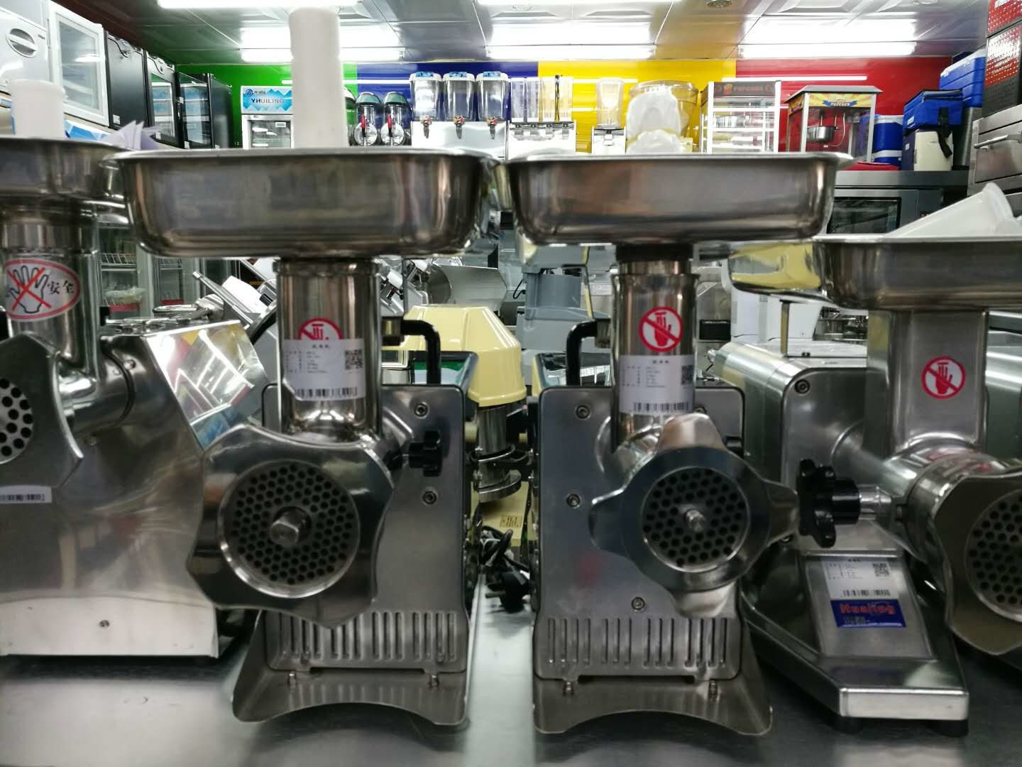 Stainless Steel Meat Mincer Grinder 120kg/h 220kg/h Waterproof Food Processing Equipments