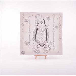 DIY Painting Supplies Pre Printed Canvas Painting Kits with Brushes and