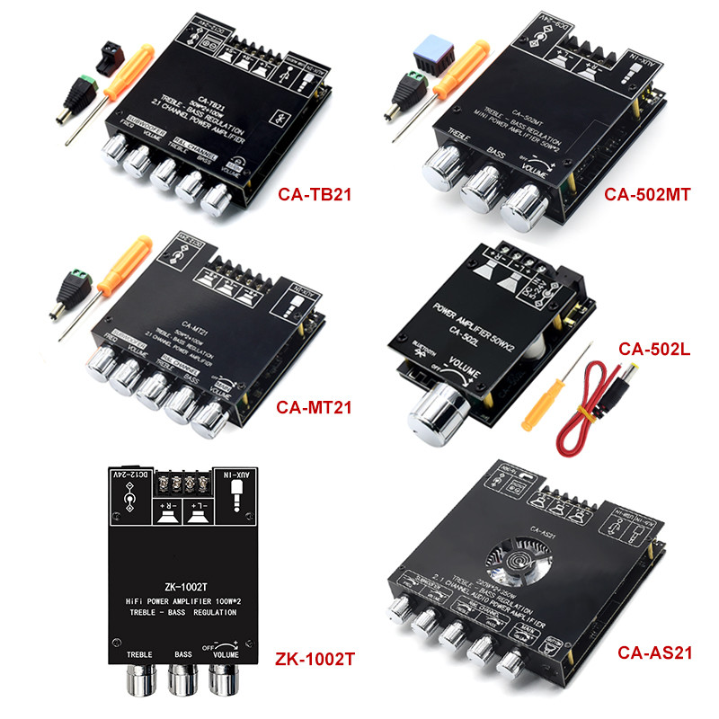 ZK-502L ZK-502MT ZK-MT21 ZK-TB21 ZK-AS21 ZK-1002T BT Amplifier Board 2.0 2.1 Channel