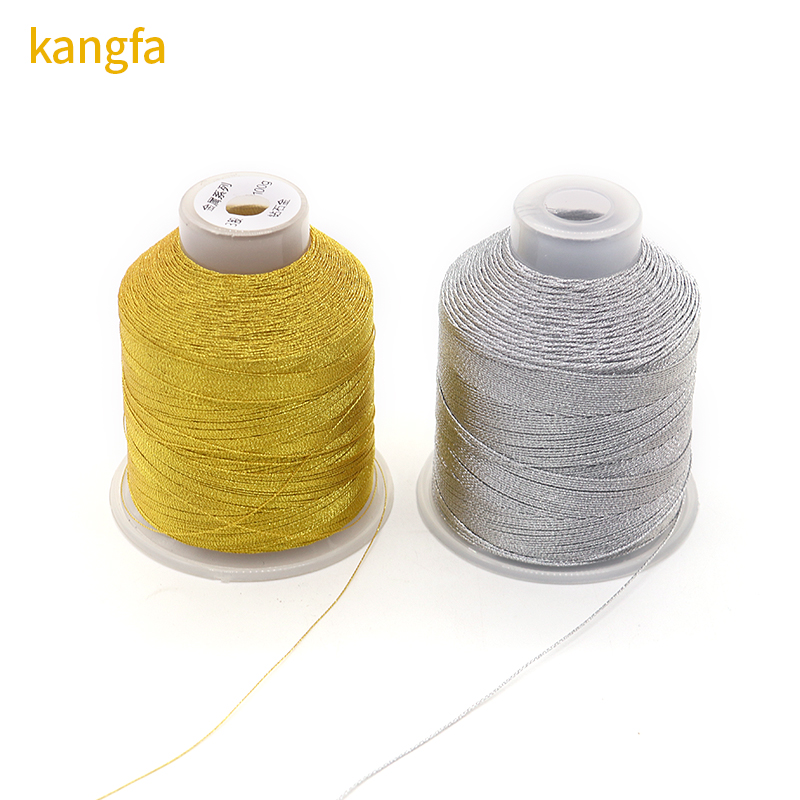 Jewelry Cord 100% Polyester Silver Silk Metallic Yarn with 3 Strands Multiple Colour
