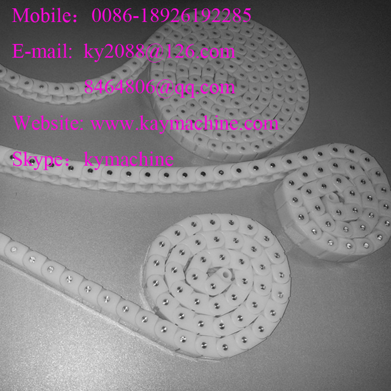 POM PP plastic Case Chain 40P Small straight running plastic chain with closed top plate manufacturer factory producer