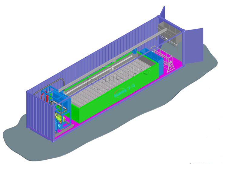 RefComp Compressor 31.25KW 8T Container Block Ice Machine Removable for Port and Quay