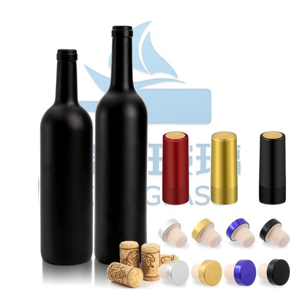 750ml Empty Round Amber Green Clear Champagne Sparkling Wine Glass Bottles with
