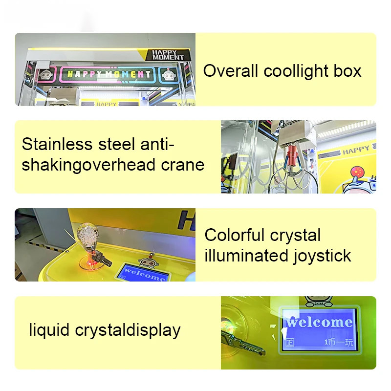 arcade toy claw vending machine With Banknote Quality Super Good Doll Machine