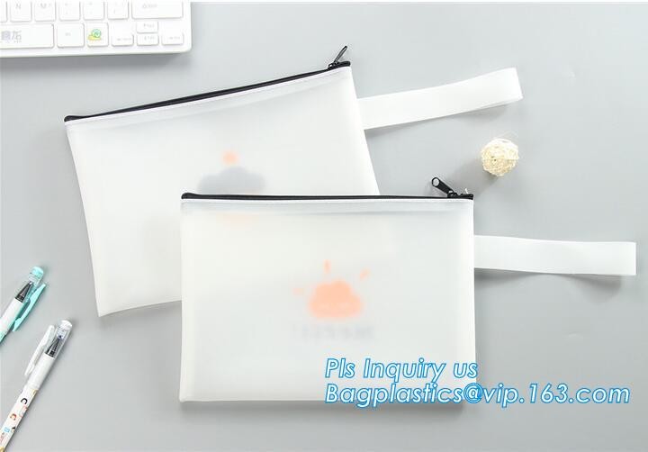Clear vinyl Drawstring Bag, plastic custom printed pencil case, silicone DIY pencil case for gift, polyester rubber plas