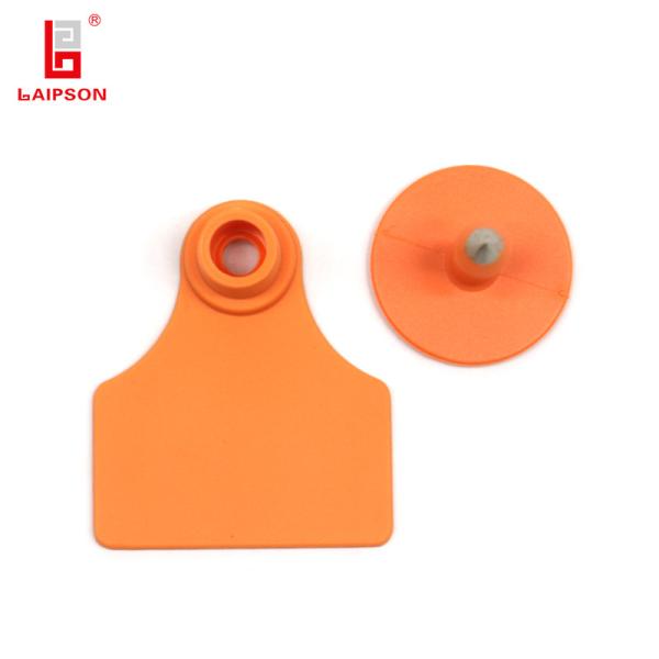 Livestock Identification ISO9001 Pig Ear Tags Tpu Laser Printing Visible 48mm